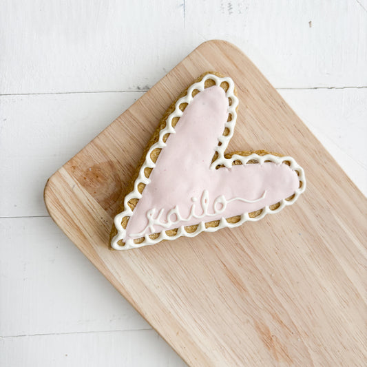 Pink Heart Cookie