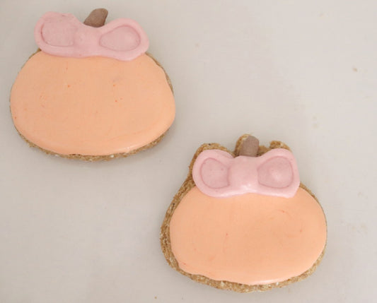 Bow Pumpkin Mini Cookies 3pack