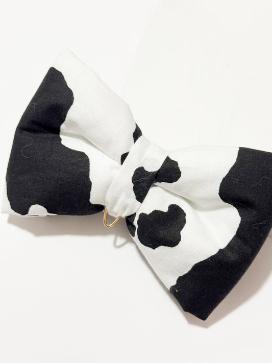 Cow Print Bow